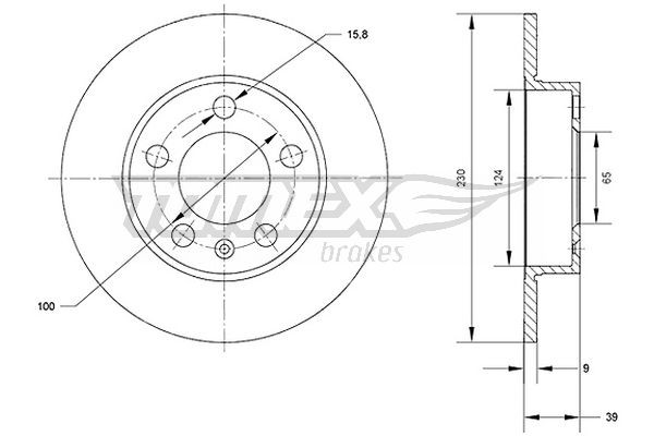 TOMEX Brakes Bremsscheibe
